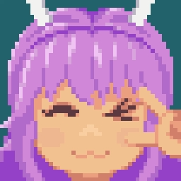 Mikapyon wink-posing pixelart raffle price!