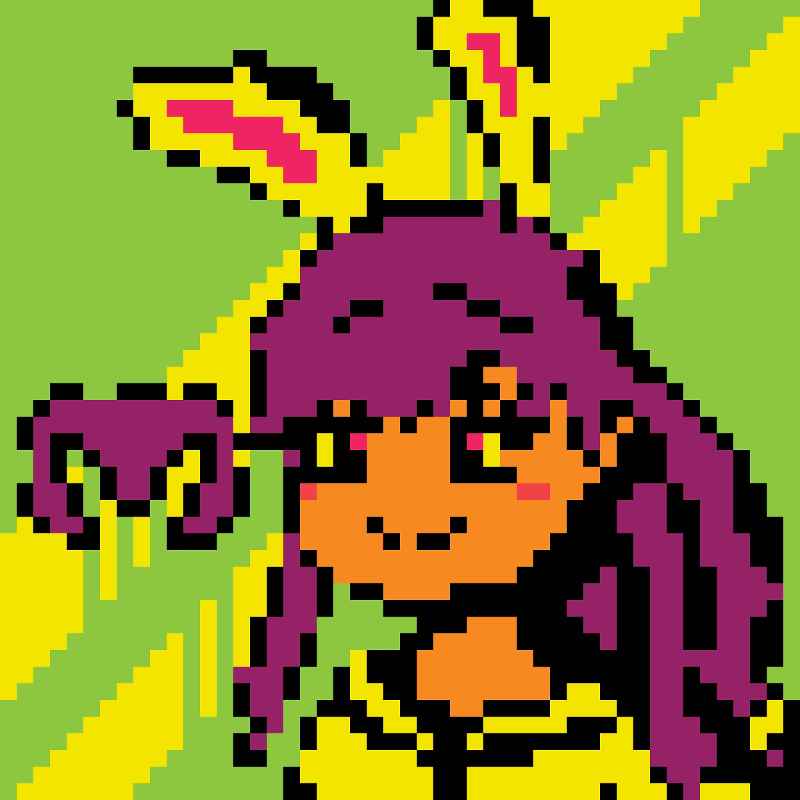 Mikapyon pixel fanart in the style of MonsterTyper.